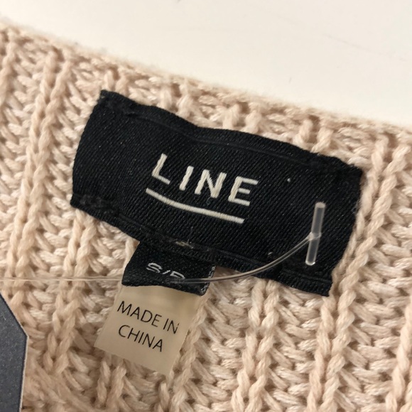 Line The Label Peach Chunky Oversized Drop Shoulder Sweater - Picture 8 of 9